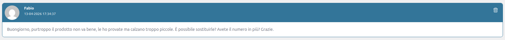Example customer ticket in the WooCommerce Support System